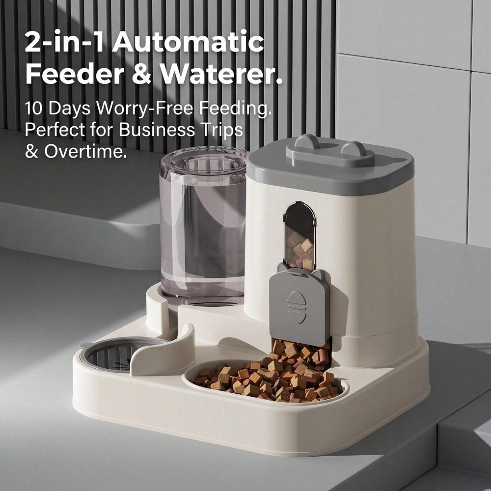 Gravity Pet Feeder & Water Dispenser